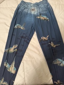 Brief Insanity Brand Lounge Pajama Bottoms Ladies Medium Sea Turtles