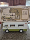 Tonka Mighty Tonka Winnebago Motorhome No. 3885 Pressed Steel White Green w /box