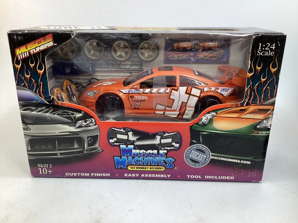 Muscle Machines Muscle Tuners 1/24-'03 本田雅阁(橙色)全新带盒 免运费 (G6) — 第 2/4 张图片