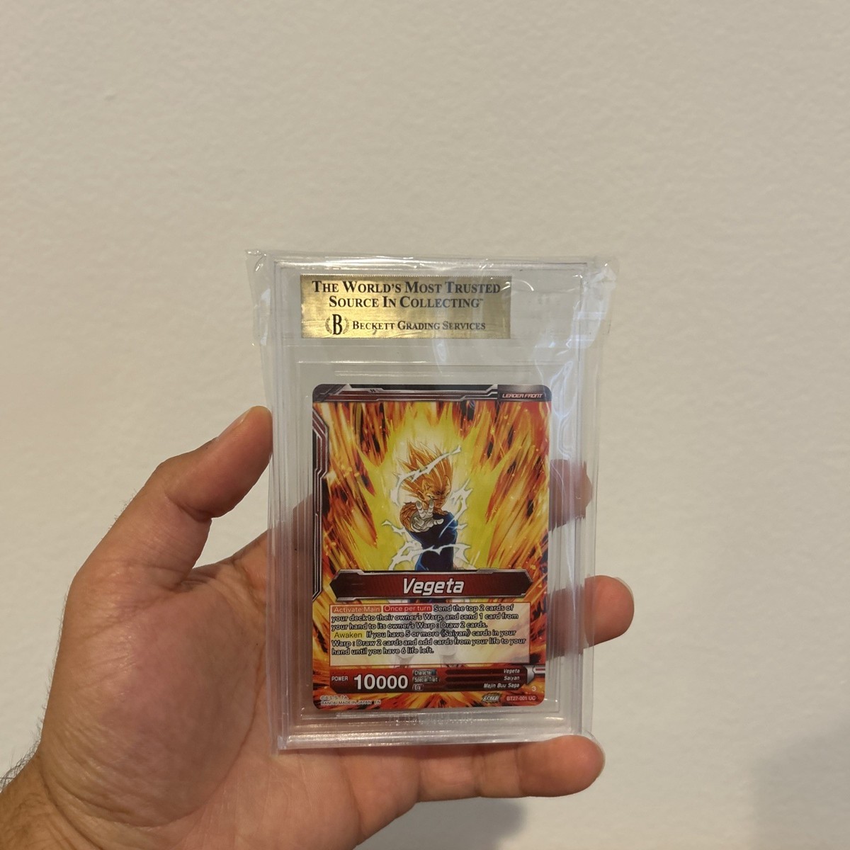 イリス　リーダー　BGS10 BGS 10 SSB Vegeta, Saiyan Pride - SLR Leader Alt. Art - BT27-001