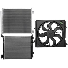 Radiator Condenser Cooling Fan Kit For 2017-2019 Nissan Rogue Sport