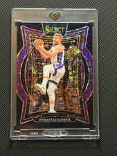 2024-25 Panini Select Concourse Black Disco Prizm TRUE 1/1 Domantas Sabonis