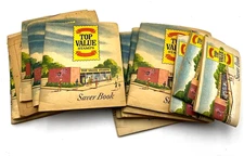 16 TOP VALUE STAMP BOOKS, MOSTLY FULL, 1960s