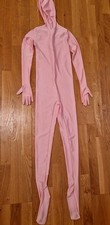 Lycra Spandex Zentai Rosa Farbe Unisex Costume In Top Zustand Große M/L