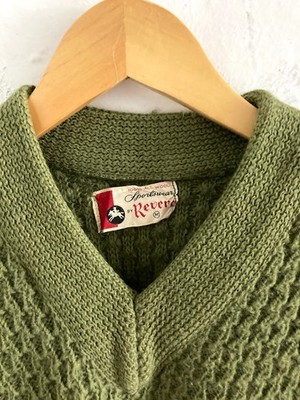 VTG 50s 60s Revere 100% Wool V-Neck Knit Sweater Mens M | eBay