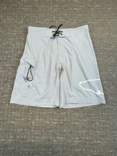 Columbia Mens PFG Performance Fishing Gear Board Shorts Gray 32 Swim Trunks