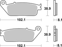 Brembo 07HO3005 BremsbeläGe Hinten/Vorne, Anwendung: StraßE, Material: Keramik /