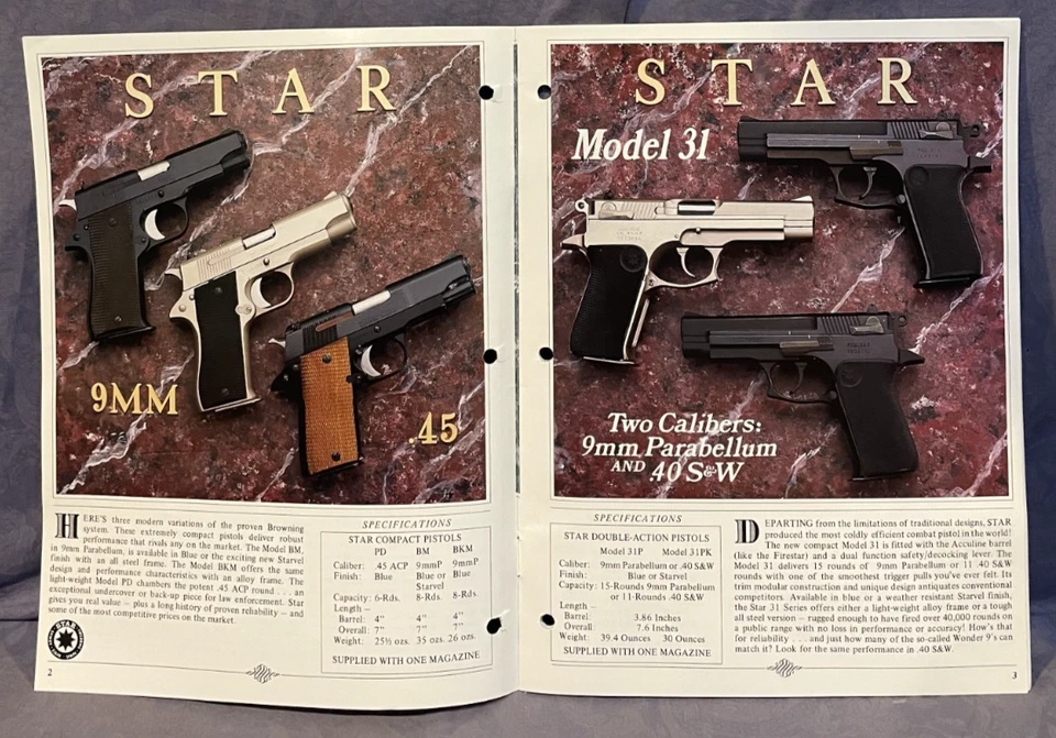 Interarms 1991 firearms catalog Bersa Howa Walther - Image 4 of 4
