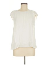 Wilfred Free Women Ivory Sleeveless Blouse M