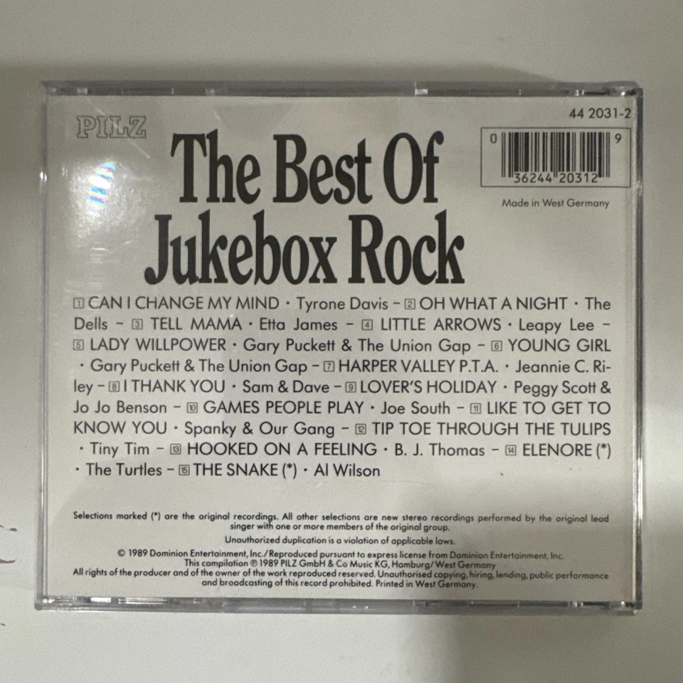 The Best Of Jukebox Rock 1968 Volume 2 CD Various Artist Made In West Germany Foto 4 de 4