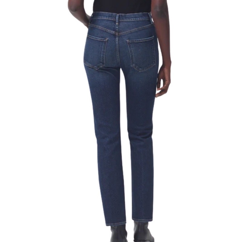 NWT Agolde Riley Long High Rise Straight Jean Divided Size 32 image 2