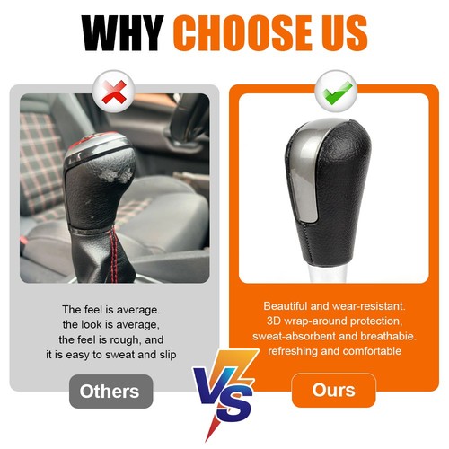 Automatic Leather Gear Shift Knob For Mazda CX-7 2007 2008 2009 2010 2011 2012 - Bild 5 von 6