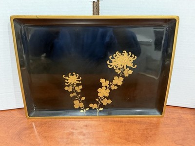 Aizu Yushutsu Shikkik.k. Aizu Wakamatsu Lacquer Tray Made In Japan Japanese