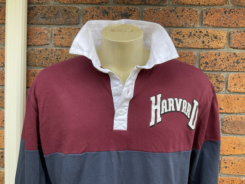 HARVARD Genuine Mens Rugby Style Polo # Sz: L - Bild 1 von 8