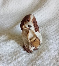 English Springer Spaniel Medium Dog Figurine With Slipper