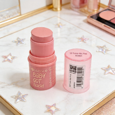 Essence Baby Got Blush Farbe 10 Tickle Me Pink Rouge Stick Creme Rose Cremig Tip