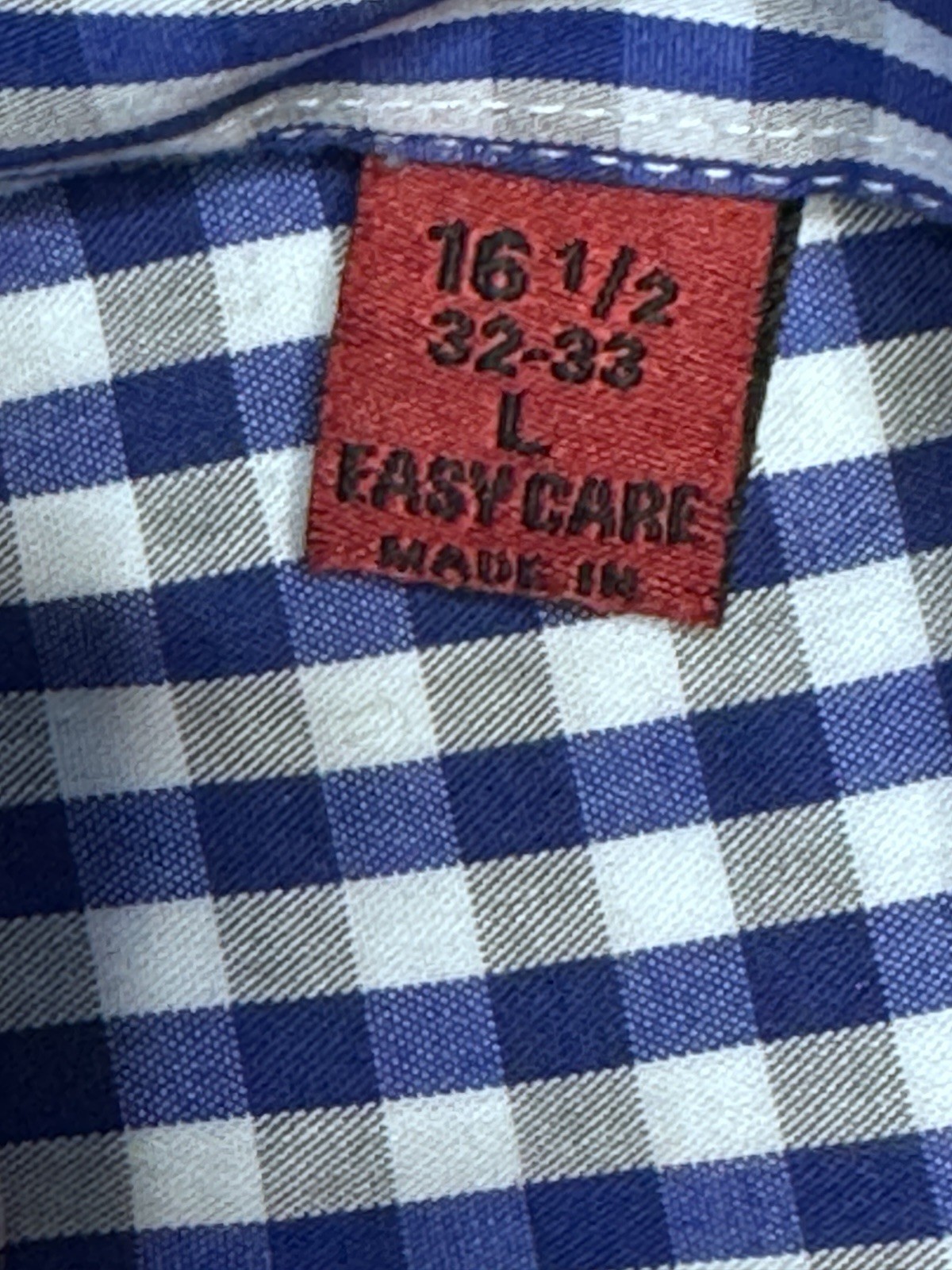 Alfani Button Down Fitted Performance 16 1/2 32-33 - image 5