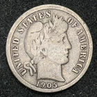 1905 10C Barber Dime
