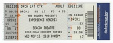 Experience Hendrix 11/10/10 New York City NY Beacon Theatre Ticket! NYC Jimi
