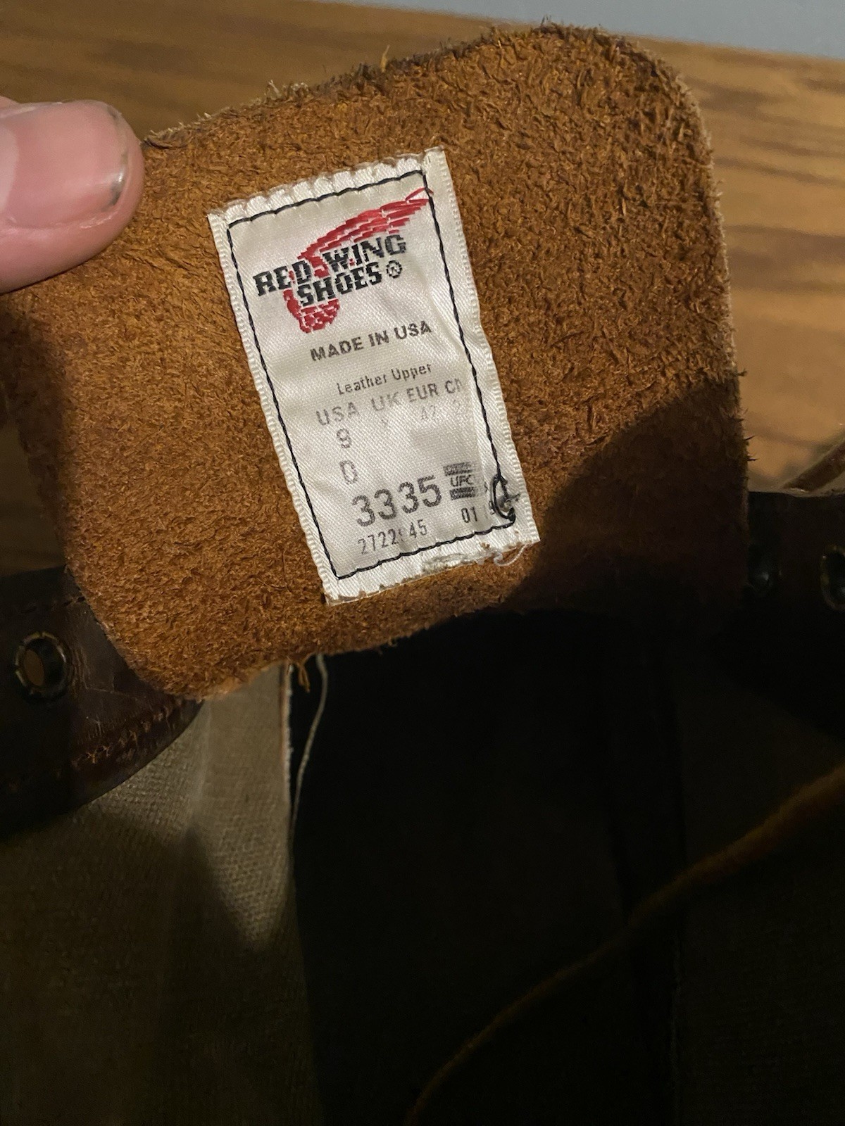 DISCONTINUED RED WING WEEKENDER CANVAS MOC 3335 Men’s Sz 9D EUC Rare image 8