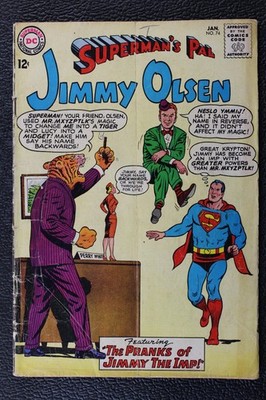 Superman's Pal, Jimmy Olsen #74 ~ 1/1964 ~ ''The Pranks of Jimmy the Imp!'' reader
