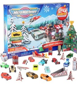 Micro Machines Advent Calendar 24-Day Set Micro Cars & Trucks Holiday Toys