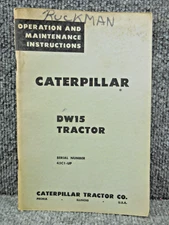 OEM Factory CAT Caterpillar DW15 Tractor 45C Operation Maintenance Manual