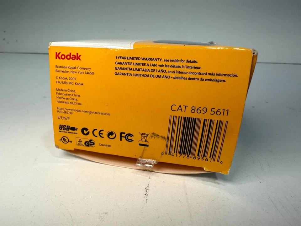 Adaptador de corriente alterna USB Kodak negro 5V montaje en pared para cámaras digitales EasyShare Foto 4 de 4