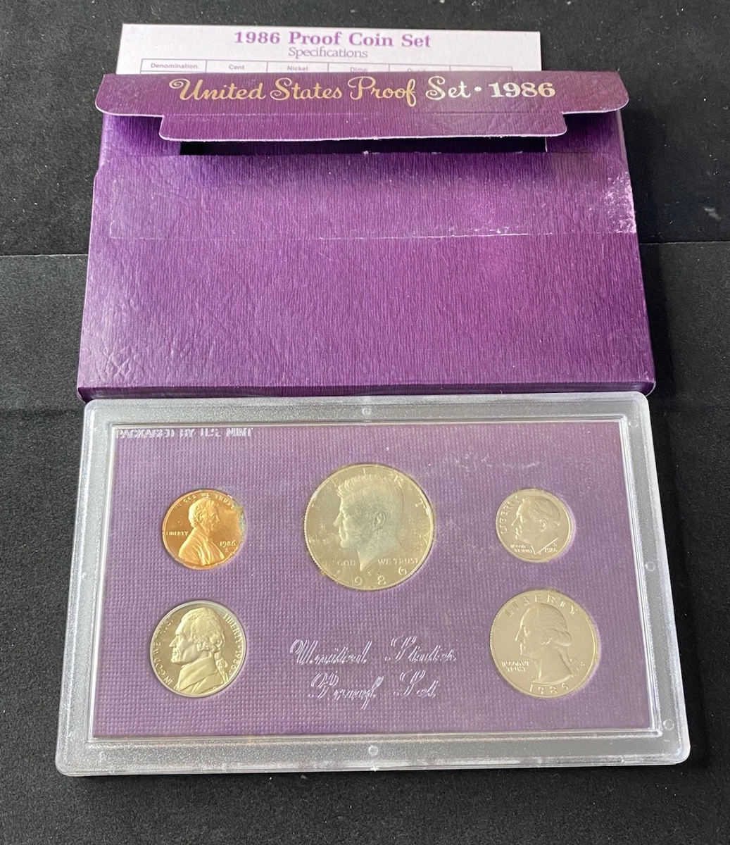 U.S. Mint 1986 US Coin Proof Sets for sale | eBay
