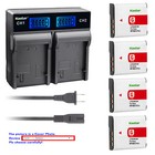 Kastar Battery LCD Rapid Charger for Sony NP-BG1 FG1 NPBG1 NPFG1 Typr G Battery