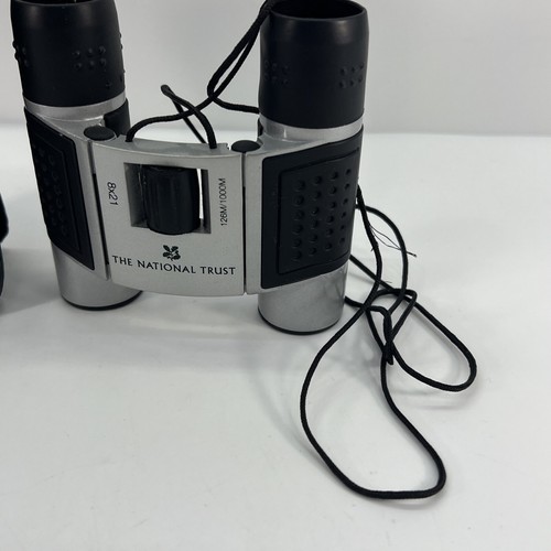 NATIONAL TRUST 8x21 Pocket Binoculars with Cord & Case with Belt Loop. #G4 - Picture 2 of 8
