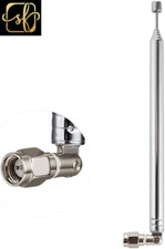 8 Sections Telescopic Antenna SMA Male Connector Radio Replacement Antenna 73.5C