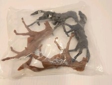 Vintage 1960's MARX Western Play Set Cavalry Horses Lot of 4 BCM Sealed