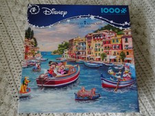 Disney Thomas Kinkade MICKEY and MINNIE in ITALY 1000 Piece Puzzle New