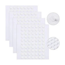 JANYUN 140 Pcs Double Sided Sticky Dots Removable Round Putty Clear Double Si...