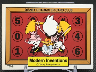 Donald Disney Character Card Club Modern Inventions Amada JAPAN 1997 TD9