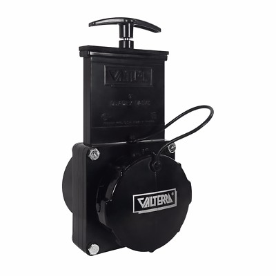 Valterra 3'' RV Waste Dump Gate Valve with Cap Plumbing Termination