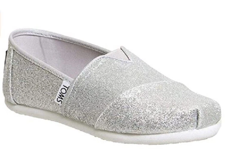 Silver iridescent toms sales