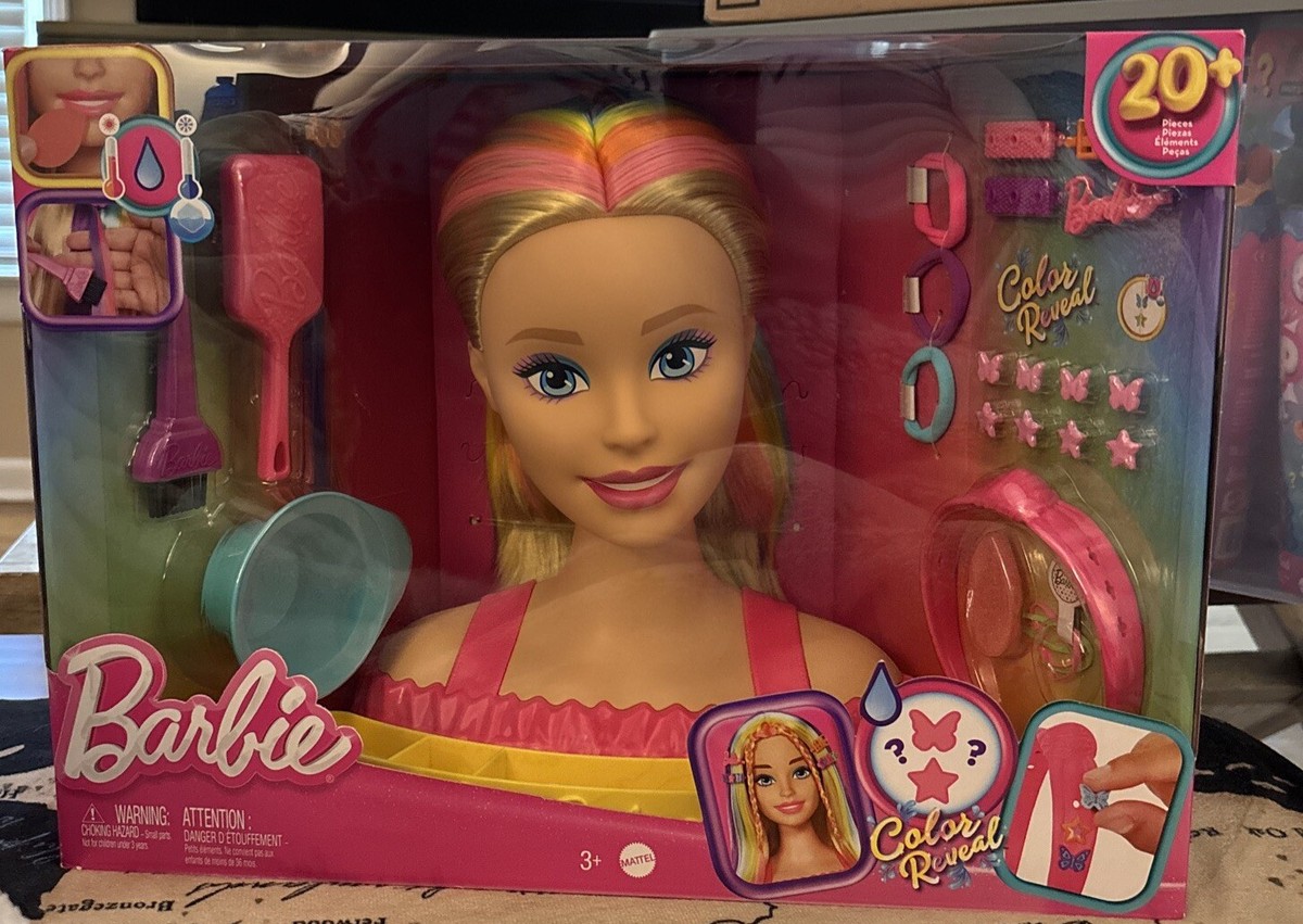 Barbie Toys Barbie Deluxe Rainbow Styling Head Barbie Deluxe