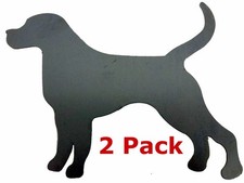 Hound Silhouettes .072" Thickness Steel Flat Solid Plain Steel Metal Blanks 2pk