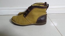 TIMBERLAND REAL EARTHKEEPERS leather & canvas ankle BOOTS SIZE 4 OR 37 vinted