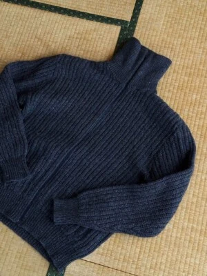 Pendleton Veste en Laine Tricotée Homme Col Roulé Noire Taille 2X - Photo 1/2