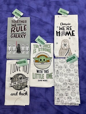 SET of NEW Disney Star Wars Dish Kitchen Towels! 19