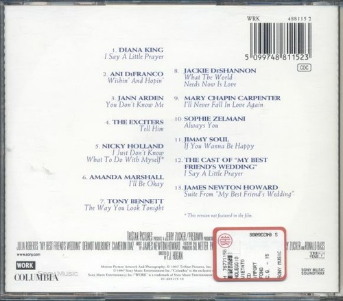 My Best Friend'S Wedding Ost/Matrimonio Migliore Amico Diana King Cd Perfetto - Foto 2 di 2