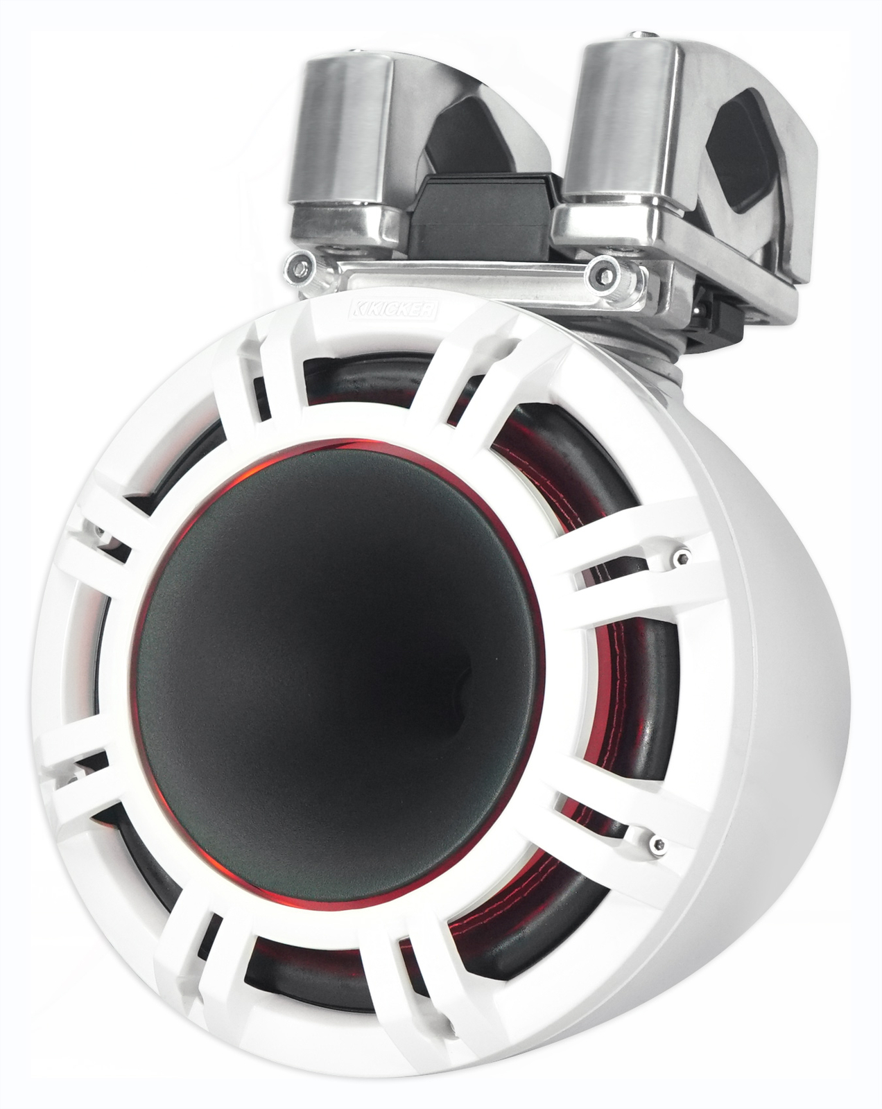 2 Светодиодных динамика Kicker KMTC9 HLCD 9 600w White Wakeboard Tower с рупорами 44KMTC94W