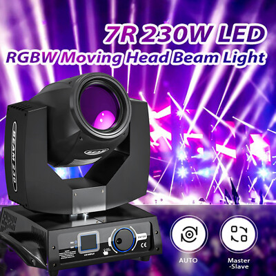 17Gobos Moving Head Lights RGBW Gobo Beam Stage Spot Light DJ Disco DMX 230W LED