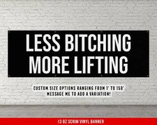 Motivational Quote Banner - Fitness Home Gym Wall Art