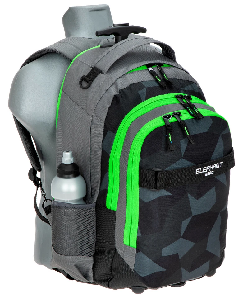 2T Set Schultrolley Elephant Signature Trolley + Sporttasche 12771 Cyber Camo GR - Bild 4 von 4