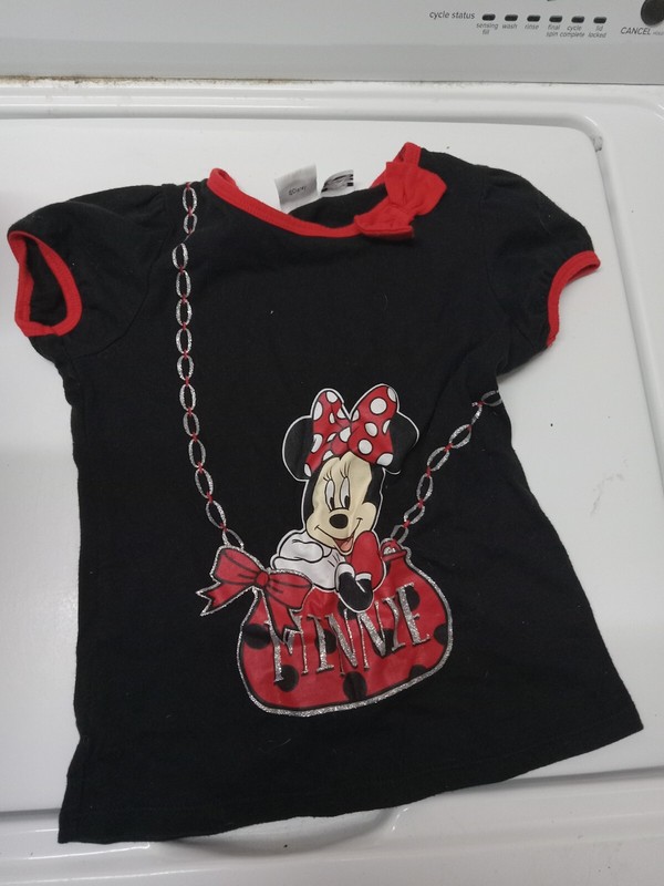 Minnie Mouse t-shirt Lime Green SZ 5T. Short Sleeve 