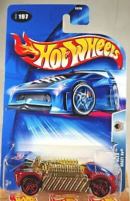 2004 Hot Wheels #197 Track Aces KRAZY 8s Red-Gold w/Red Pr5 Spoke